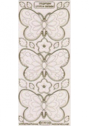 Butterflies Stitched Sticker [WMSG3192]