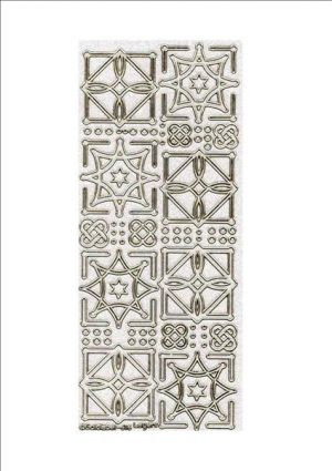 Medallion Squares - Gold/Transparent [WZL616]