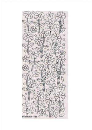 Flowers filled - Silver/Transparent [WZL620]