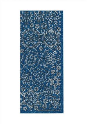 Layered Snowflakes - Silver/Blue [S631SBLRAIN]