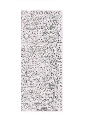 Stars Layered - Silver/Transparent [S630SCRAIN]