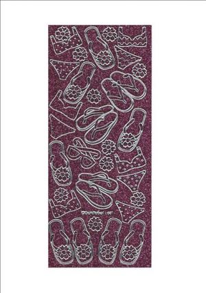 Flip Flop - Silver/Pink [WZL681]