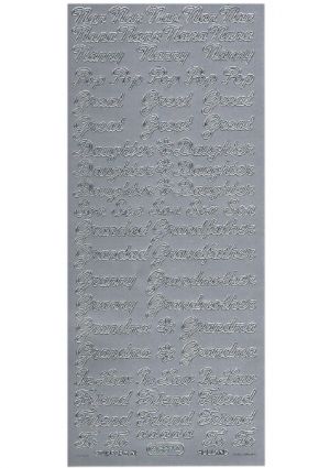 Nan, Pop, Great, Daughter, Grandad, Grandma etc. - Silver WMS337
