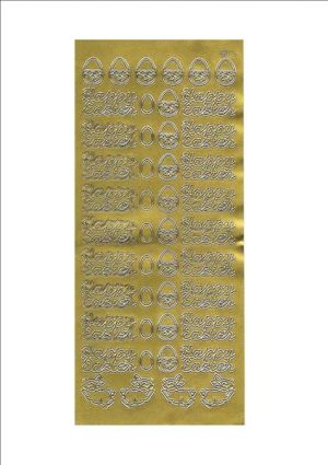 Happy Easter - Gold 111-01