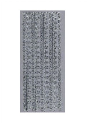 Borders Small Flowers - Silver WIE171