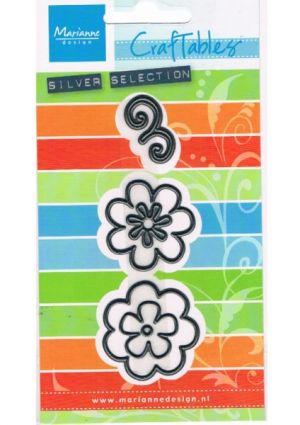 Craftables Cutting & Embossing Stencil - Flower set fancy [WMDCR1356]