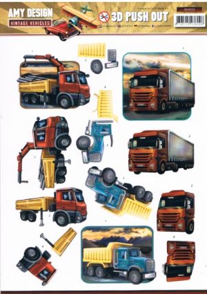 Vintage Trucks - Amy Design die-cut [WFTSB10153]