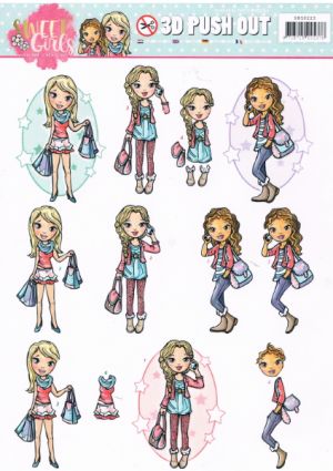 Sweet Girls - My World - Yvonne Creations Die-cut [SB10223]