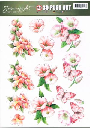 Pink Flowers - Jeanine's Art Die-cut [SB10179/727740