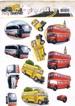 Daily Transport by Bus - Amy Design Die-cut [WFTSB10232]