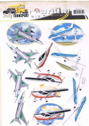 Daily Transport by Plane - Amy Design Die-cut [WFTSB10234]