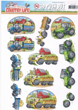 Country Life on the Farm - Yvonne Creations Die-cut [WFTSB10248]