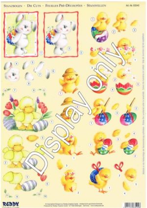 Easter - Reddy - Bunny, Chicken & Egg Die-cut [83545]