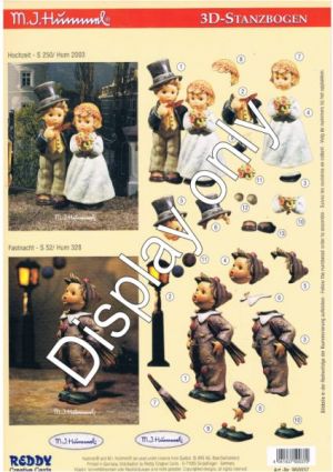 Cute Wedding Hummel Diecut [950037]