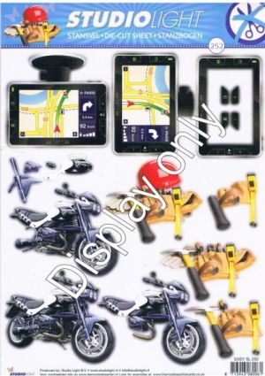Stat Nav, Motorbike, Tool Belt - Studiolight Die-cut [WSOSL252]