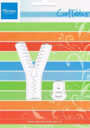 Craftables Cutting & Embossing Stencil - Zipper [WMD1260]