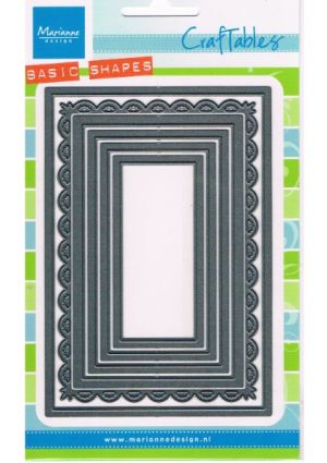 Craftables Cutting & Embossing Stencil - Basic Rectangle [CR1334]