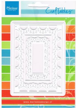 Craftables Cutting & Embossing Stencil - Passe Partout Rectangle [WMD1242]