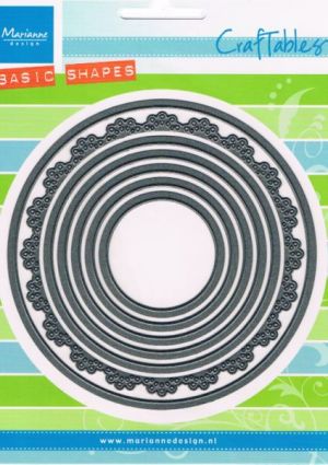 Craftables Cutting & Embossing Stencil - Basic Round [WMDCR1331]
