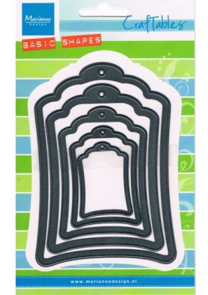 Craftables Cutting & Embossing Stencil - Labels [WMDCR1352]