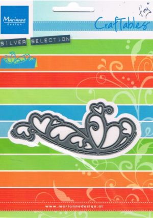 Craftables Cutting & Embossing Stencil - Folding Die Hearts [WMDCR1268]