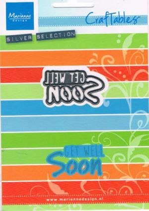 Craftables Cutting & Embossing Stencil - Get Well soon [WMDCR1318]