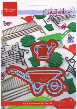 Creatables Cutting & Embossing Stencil - Wheelbarrow & Can [WMD0260]