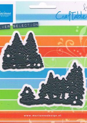 Craftables Cutting & Embossing Stencil - Tiny's Pine Trees [WMD1287]