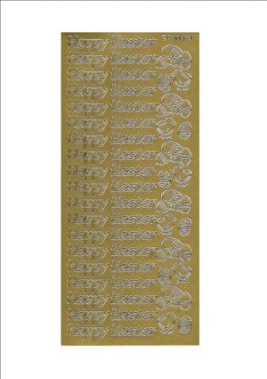 Happy Easter - Gold 678-01