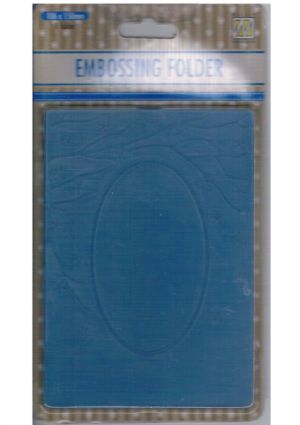 Embossing Folder - Spring is in the Air Oval [WNEEFE007]