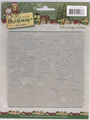 Embossing Folder - Celebrating Christmas [WFTYCEMB10008]