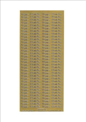 Happy Birthday Small - Gold WMS342