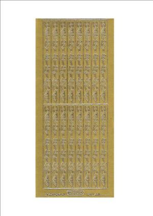 Happy Birthday Upright - Gold WMS332