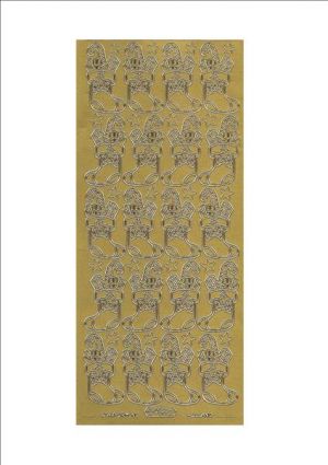 Christmas Socks - Gold [WMS988]