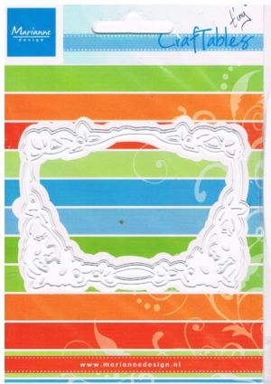 Craftables Cutting & Embossing Stencil - Floral Rectangle [WMD1214]