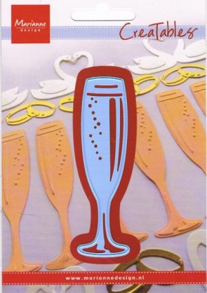 Creatables Cutting & Embossing Stencil - Champagne Glass [WMD0237]