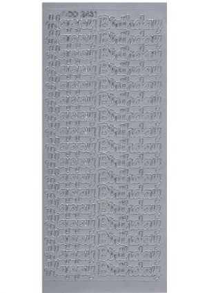 Happy Birthday Large - Silver 486-2