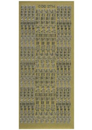 Merry Christmas Diagonal - Gold 510-1