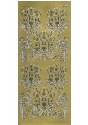 Christmas Candles - Gold 298-01