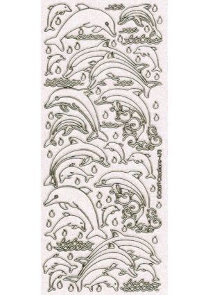 Dolphins - Gold/Transparent [S473GCRAIN]