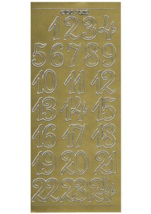 Numbers Large - Gold [421-1]