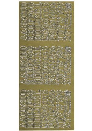 Alphabet large - Gold 628-01