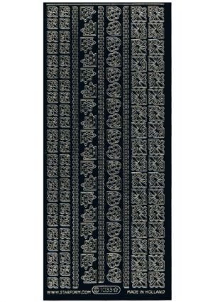 Borders & Corners Small Gold/Black WMS1033