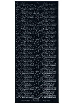 Happy Christmas Script - Black WMS350