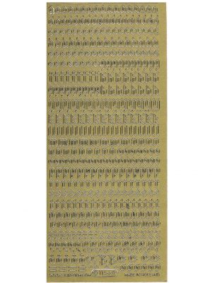 Alphabet Gothic Lowercase - Gold WMS1156