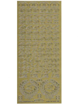 Numbers Anniversary - Gold WMS813/123-1