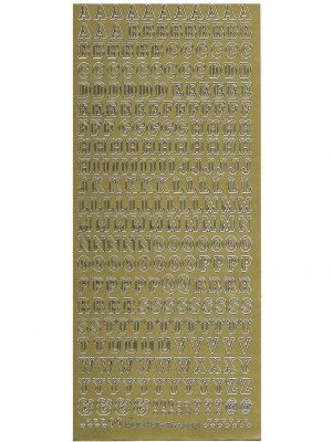 Alphabet Medium - Gold WGL321