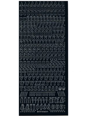 Alphabet Medium - Black WGL321