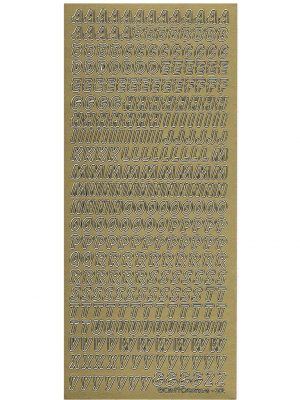 Alphabet Medium - Gold 732-01