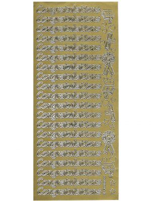 Congratulations Large - Gold WGL418